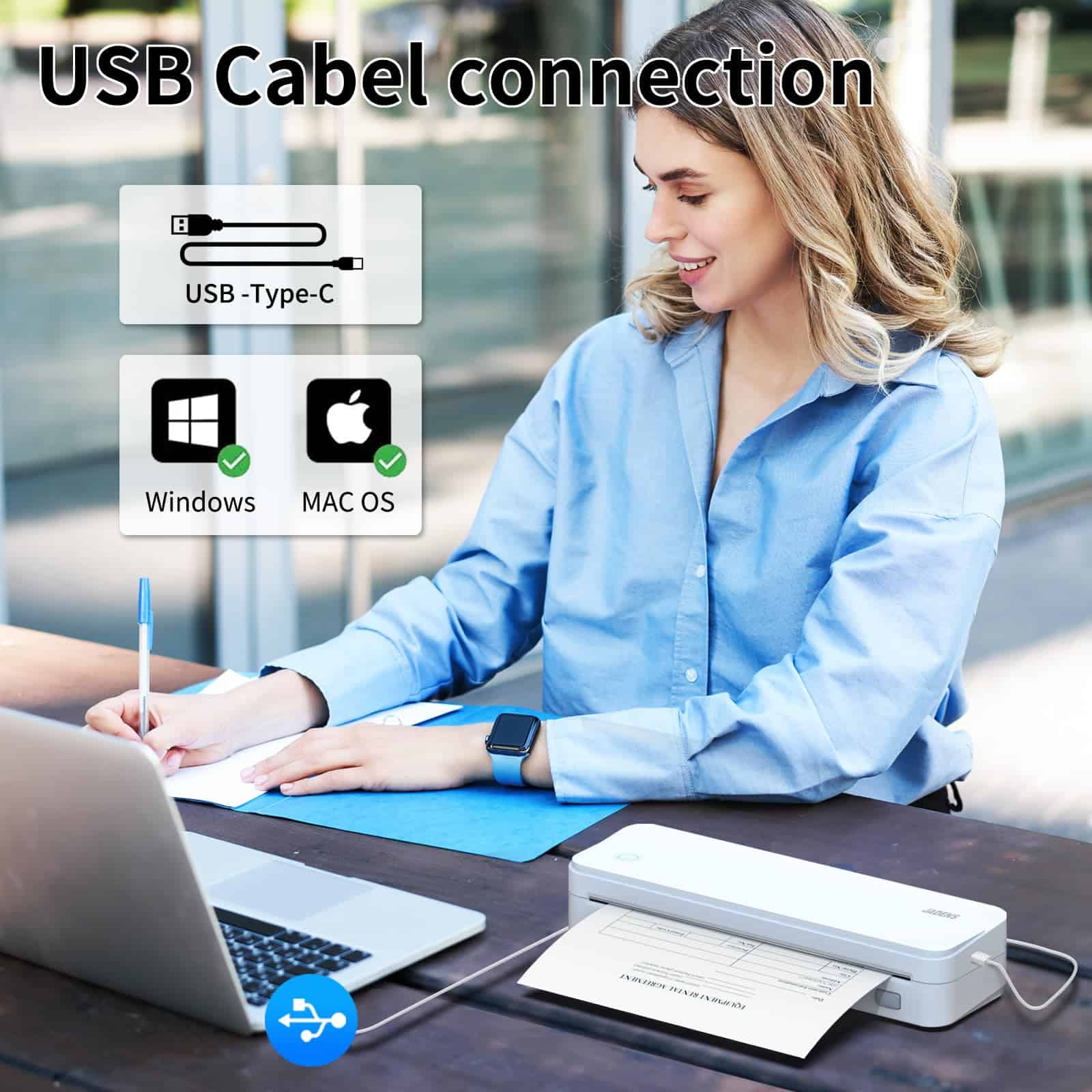 Impresora Térmica JADENS, Soporta Papel Térmico de - Imagen 4