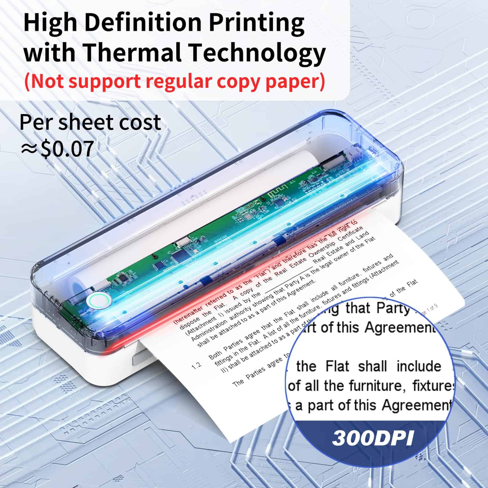 Impresora Térmica JADENS, Soporta Papel Térmico de - Imagen 5