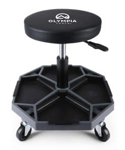 Olympia Tools Taburete Mecánico Ajustable con Bandeja de