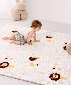 Tapete de juegos para bebé de 71x79 pulgadas, diseño