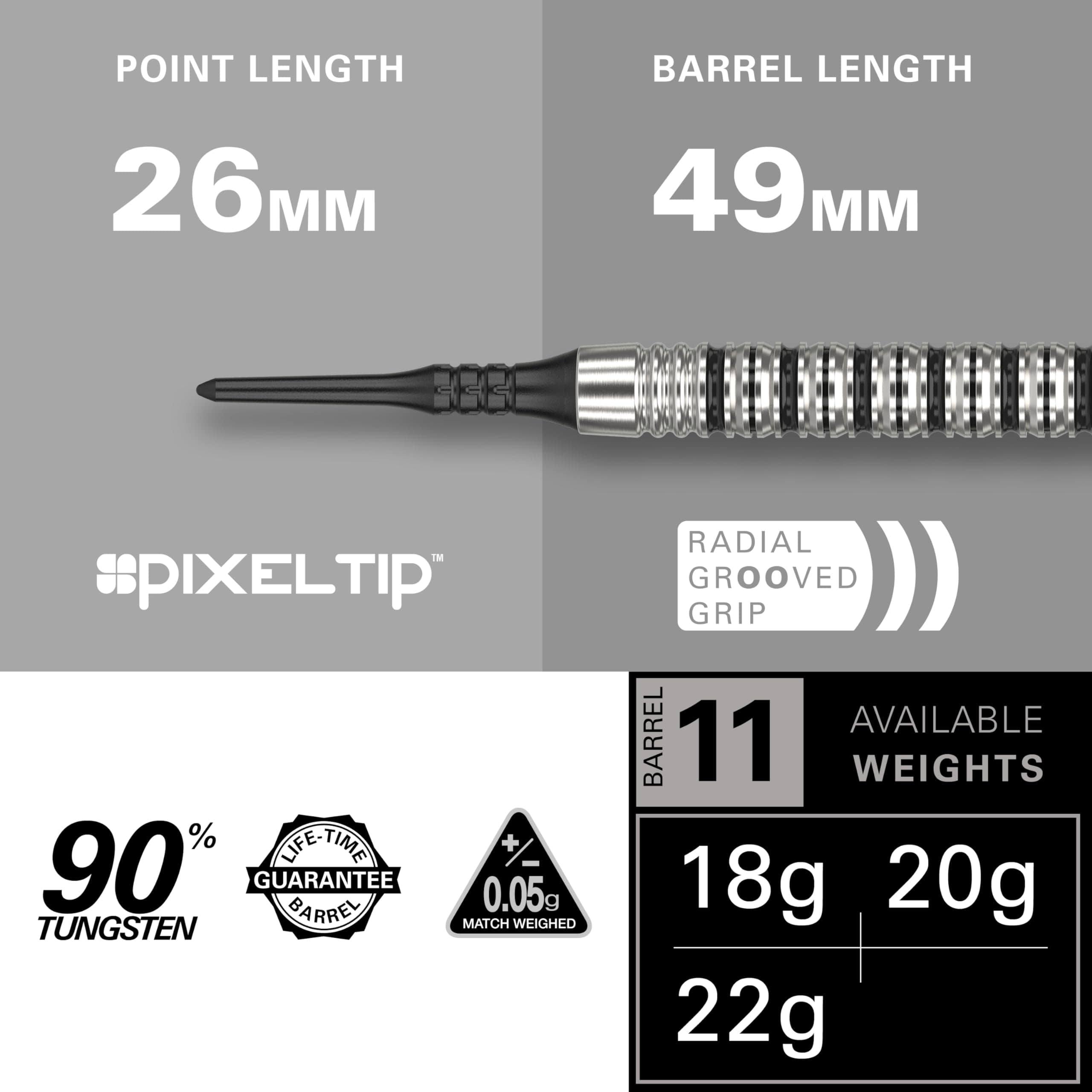 Set de Dardos Target EXO Edition de 90% de Tungsteno para - Imagen 3