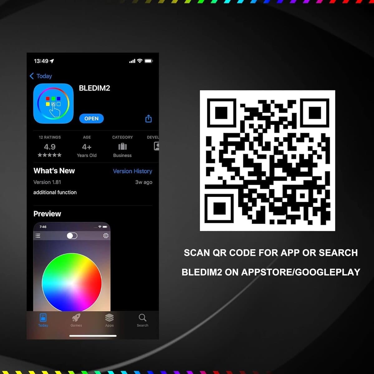 Barra de luces LED RGBW de 52 pulgadas 300W Combo de - Imagen 10