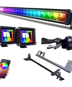 Barra de luces LED RGBW de 52 pulgadas 300W Combo de