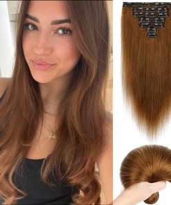 Extensiones de Cabello Clip in de Cabello Real 100% Remy 14