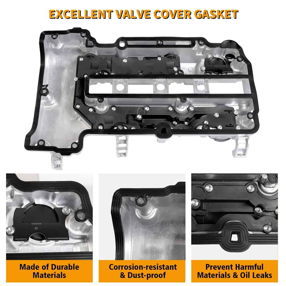 LOREADA Juego de tapas de válvulas de aluminio de - Imagen 6