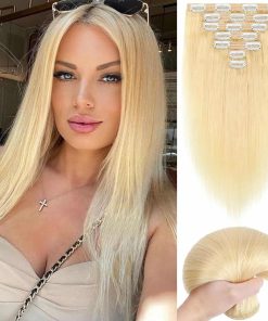 Extensiones de Cabello Clip en Cabello Real Humano 100%
