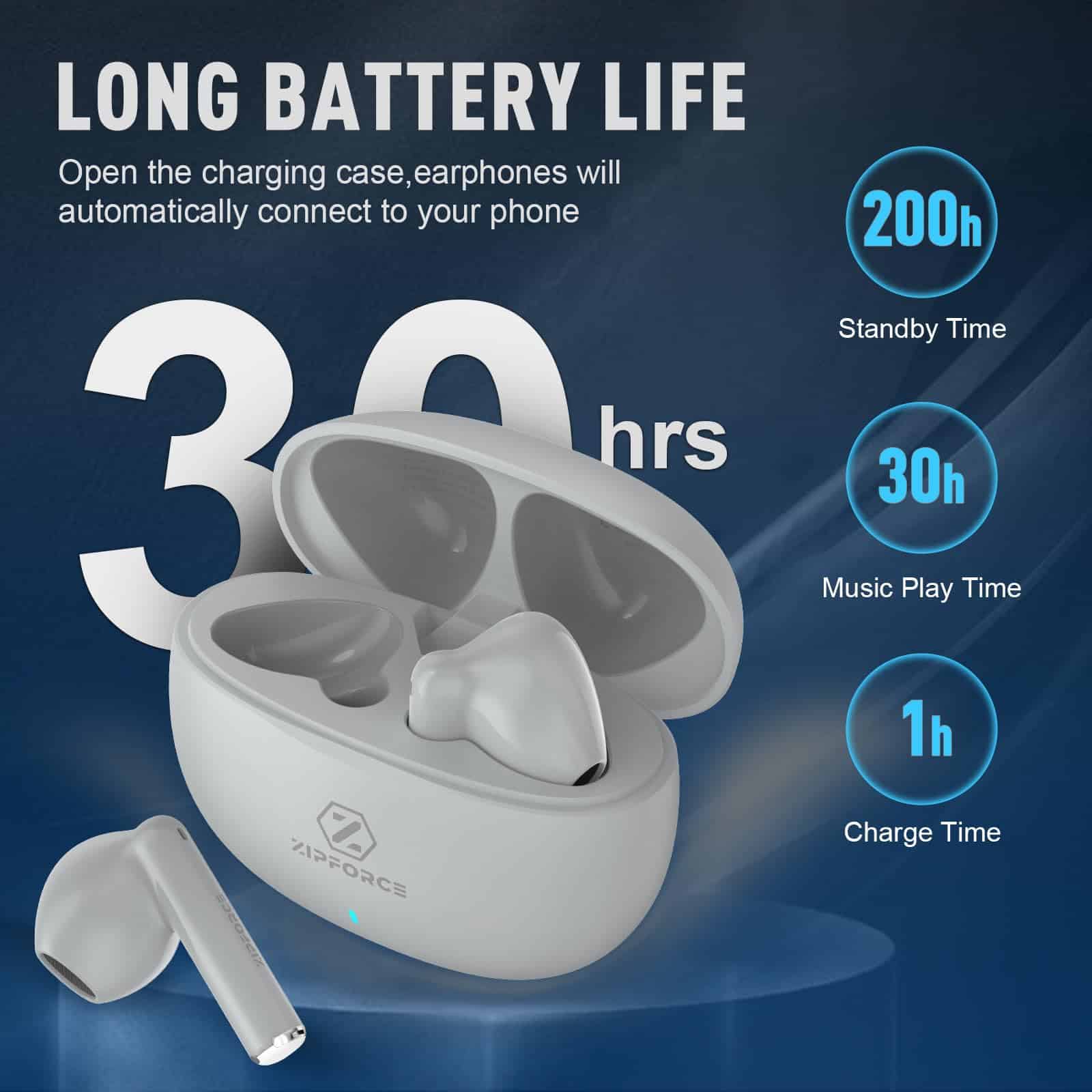 Audífonos inalámbricos True Wireless ZIPFORCE, auriculares - Imagen 7