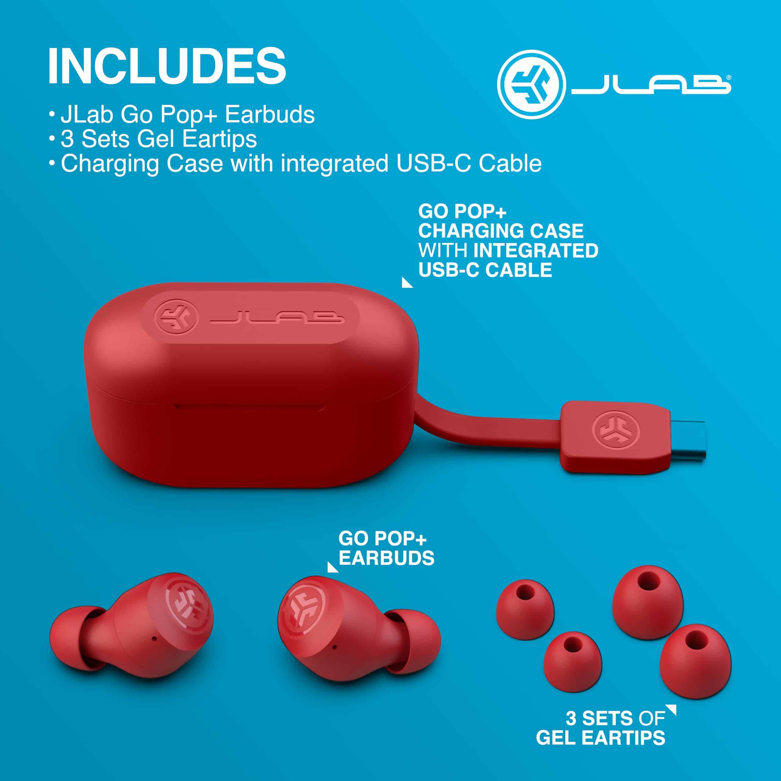 Audífonos Inalámbricos JLab Go Pop+ con Estuche de Carga - - Imagen 8