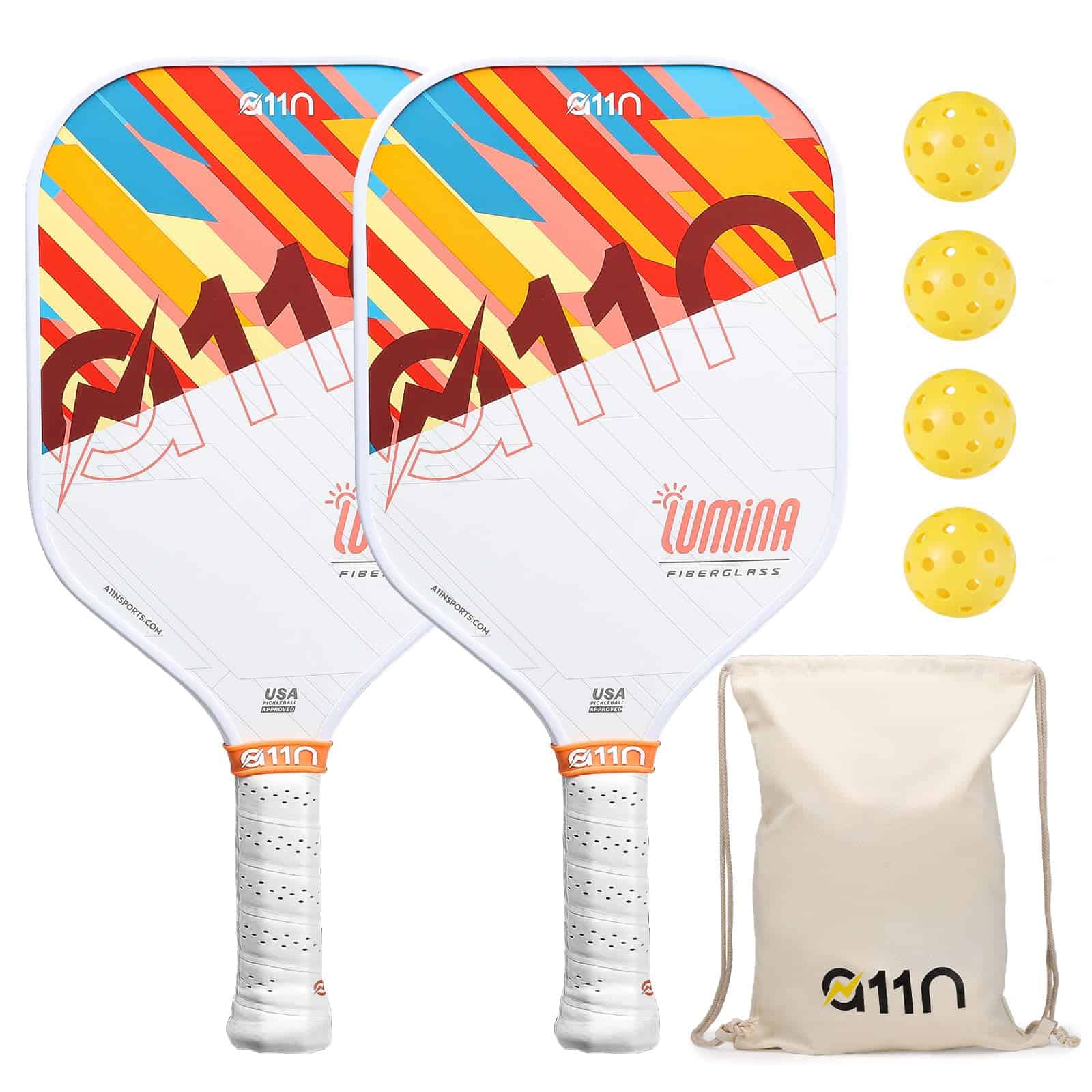 Set de 2 Palas de Pickleball A11N con -Naranja