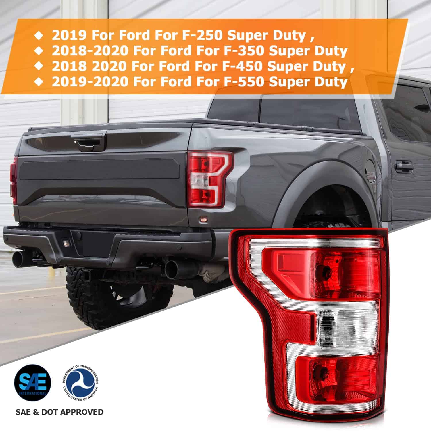 Ensamblaje de Faro Trasero Compatible con Ford F-150 2018 - Imagen 3