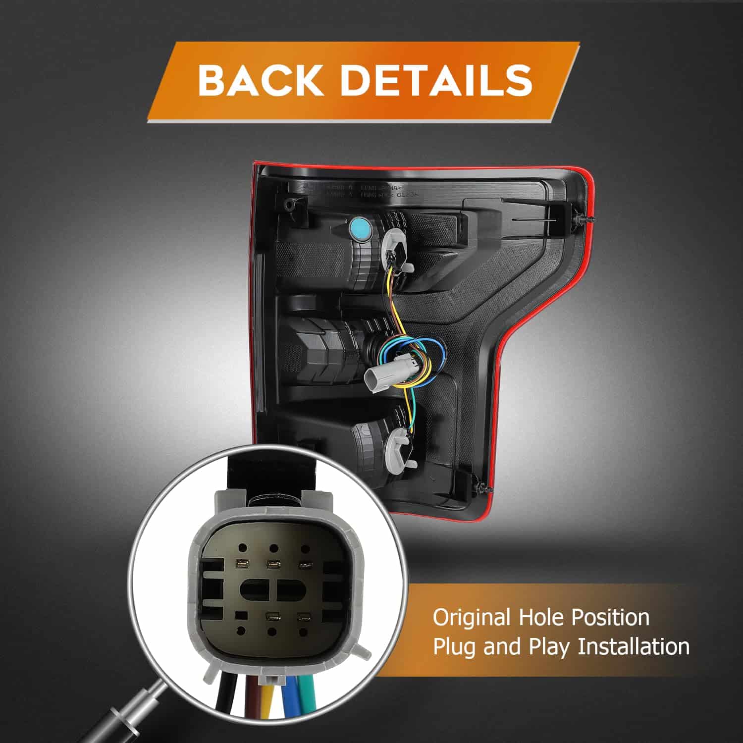 Ensamblaje de Faro Trasero Compatible con Ford F-150 2018 - Imagen 5