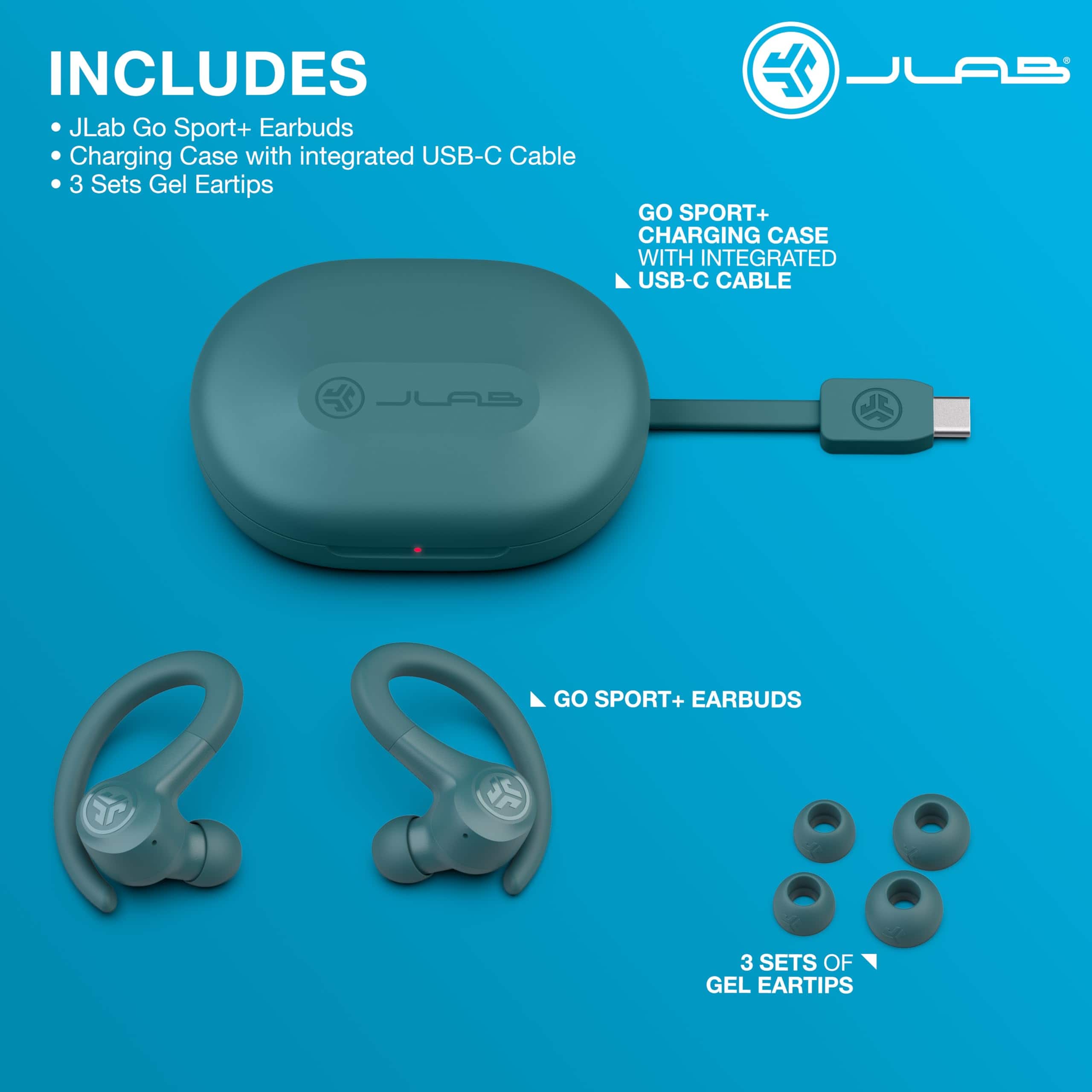 Auriculares inalámbricos JLab Go Sport+ para entrenamiento - Imagen 5