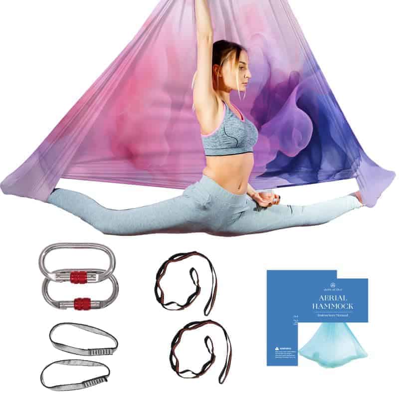 Aum Active Aerial Silk Yoga Hammock & -Sky-Ombre