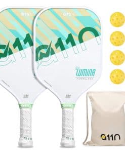 Set de 2 Pala de Pickleball A11N con Superficie de Fibra de