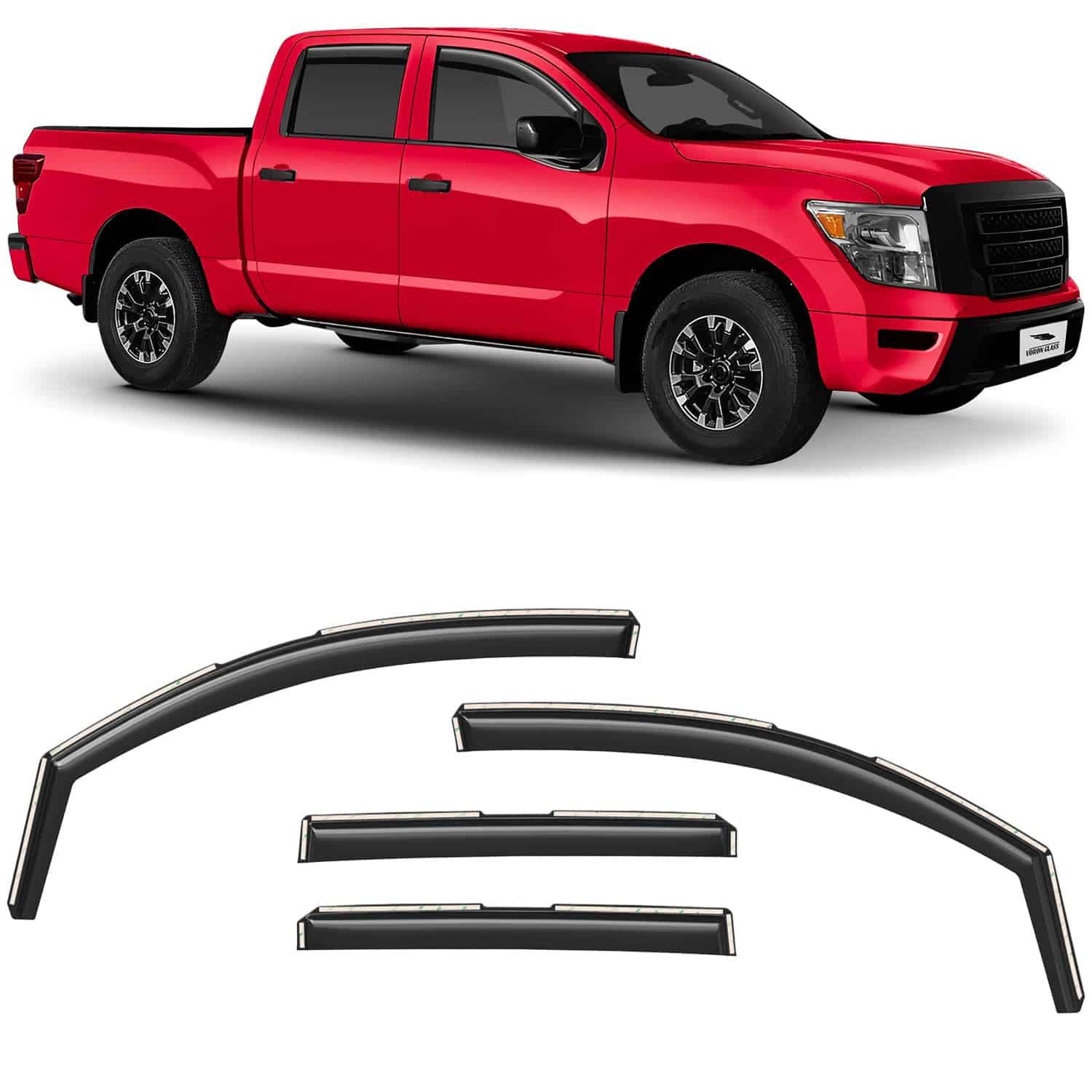 Guardias de Lluvia Extra Duraderas Voron -Negro