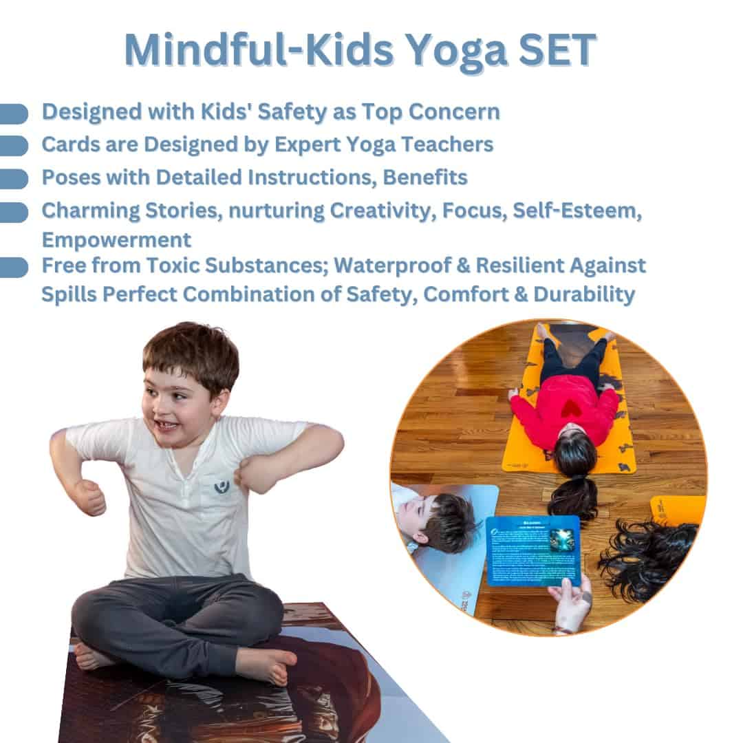 SET de Yoga MindfulKids - Tapete Premium Eco Friendly y - Imagen 6