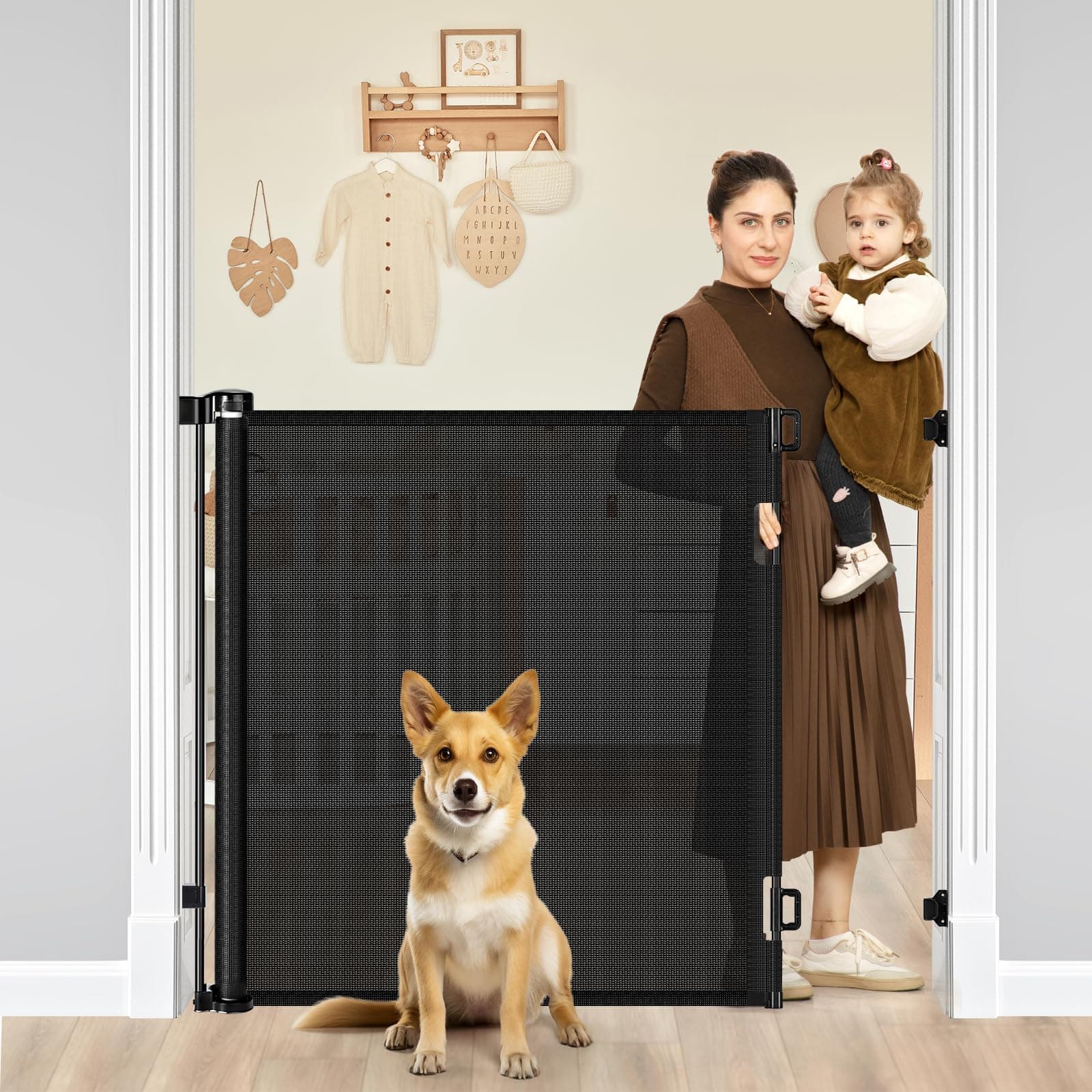 Puerta para Bebés Retráctil Extra Alta de 42" de Altura X