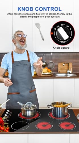 Estufa eléctrica 7300W de 30 pulgadas, empotrada, 5 - Imagen 3