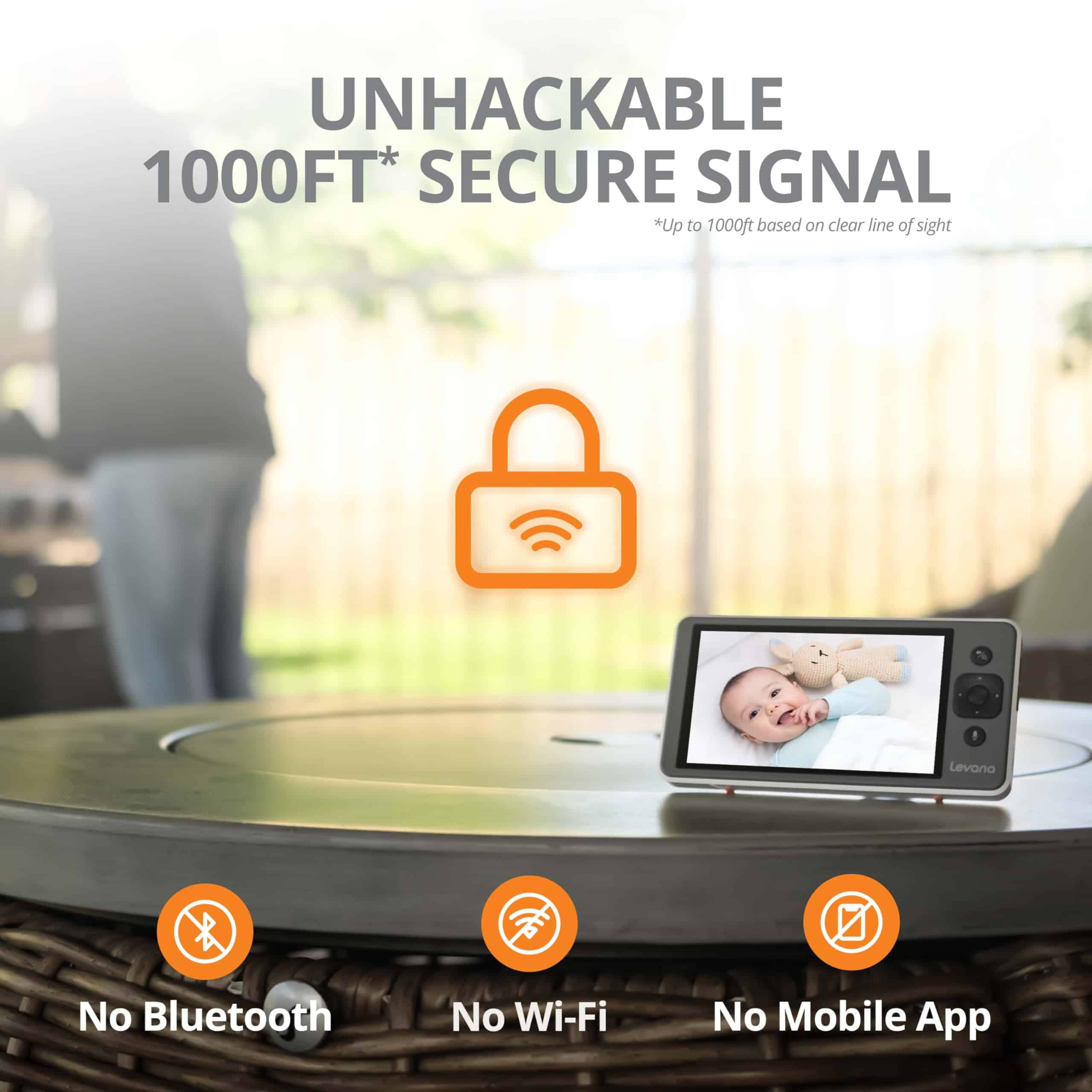 Monitor de bebé de video Levana Ella, pantalla de 5'' 720P, - Imagen 6