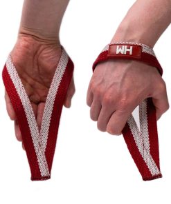 Muñequeras Weightlifting House para -Rojo y Blanco