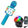 Micrófono de Karaoke e Iluminación de Fiesta Activada por
