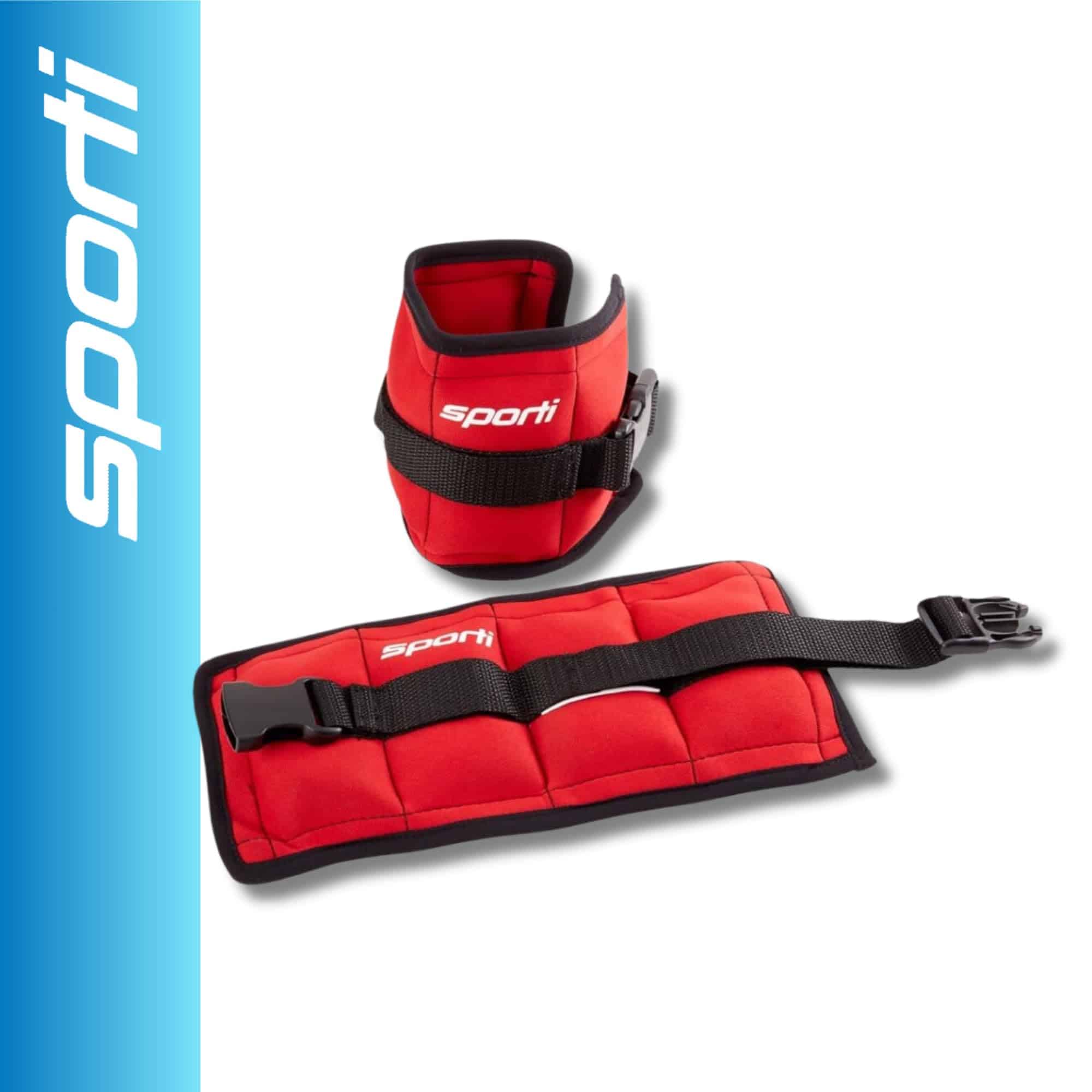 Pesas para Tobillo de Fitness Sporti de 3 lbs - Rojo - 3 lb - Imagen 3