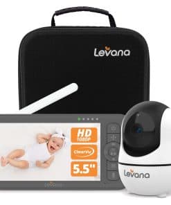 Monitor de bebé de video Levana Nala, 5.5" 1080P, Monitor