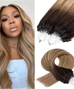 Extensiones de Cabello Micro Loop de Cabello Humano Ombre