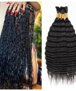 WZVHAIR Super Wave Bulk Pelo Humano Para Trenzar Sin Trama