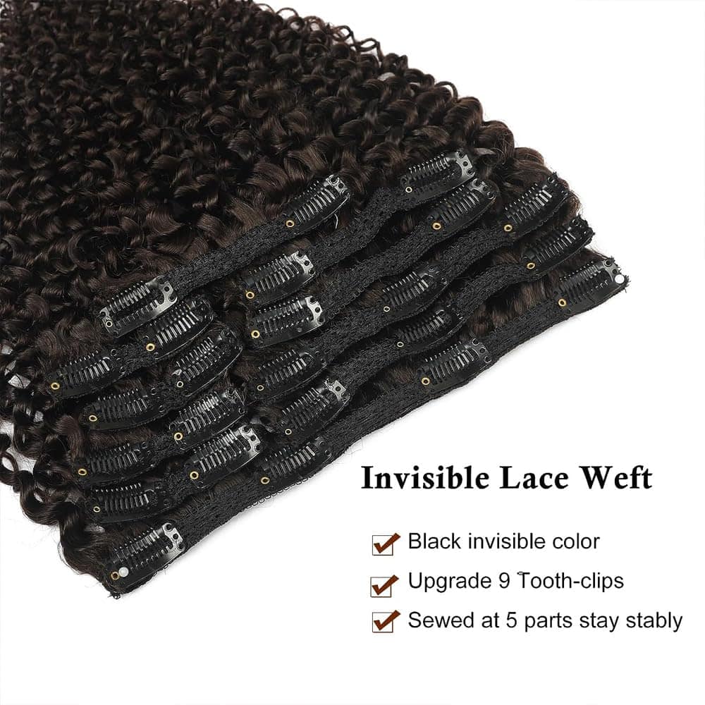 Extensiones de Cabello Rizado en Clip de 14 Pulgadas Pelo - Imagen 4