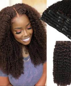 Extensiones de Cabello Rizado en Clip de 14 Pulgadas Pelo