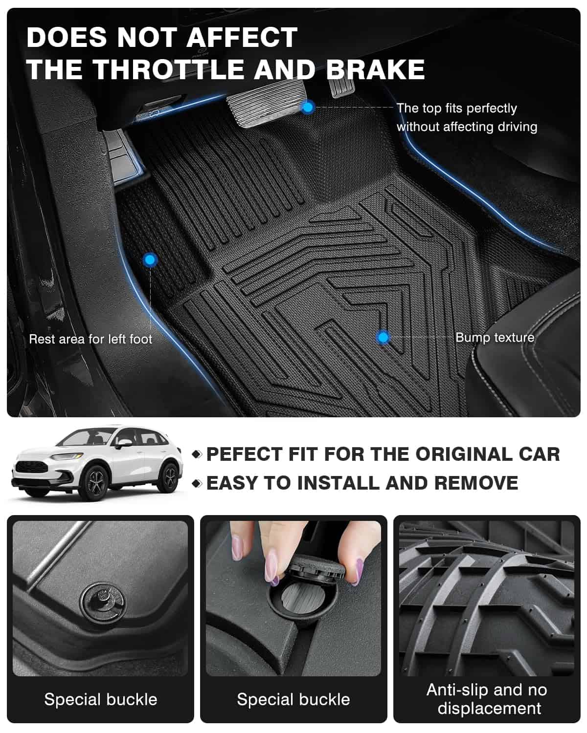 Tapetes para Pisos y Revestimiento de Carga para Honda HRV - Imagen 5