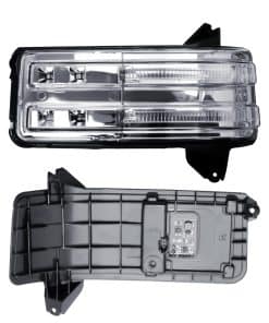 Espejo de remolque de puerta lateral izquierda con luz de