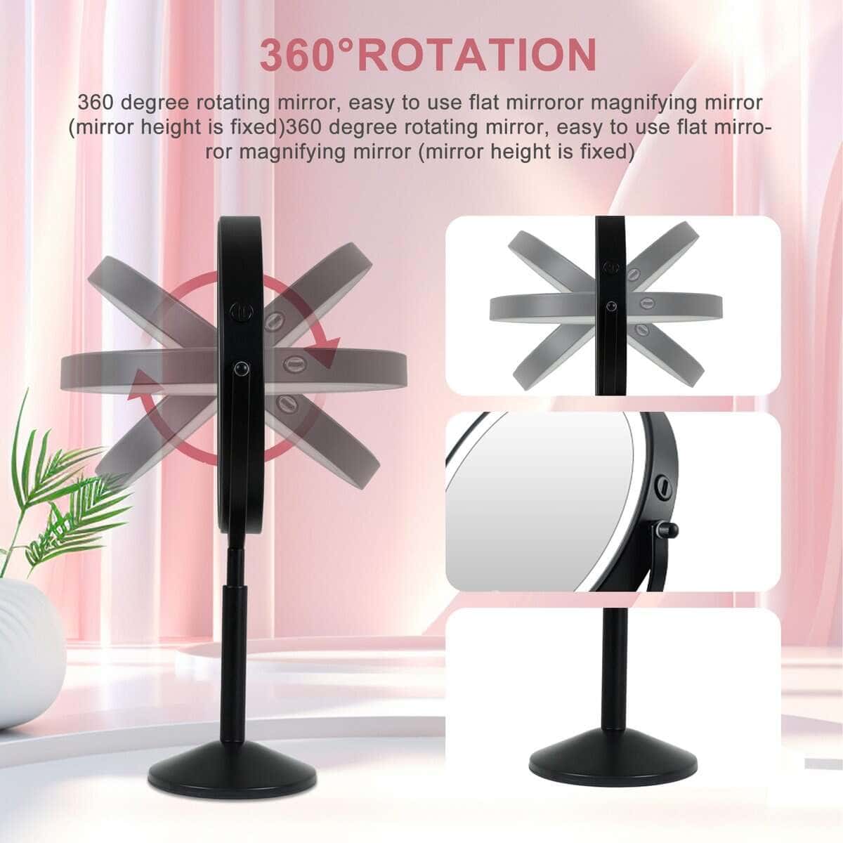 Espejo de Maquillaje Iluminado de 9", TUSHENGTU 10X/1X - Imagen 4