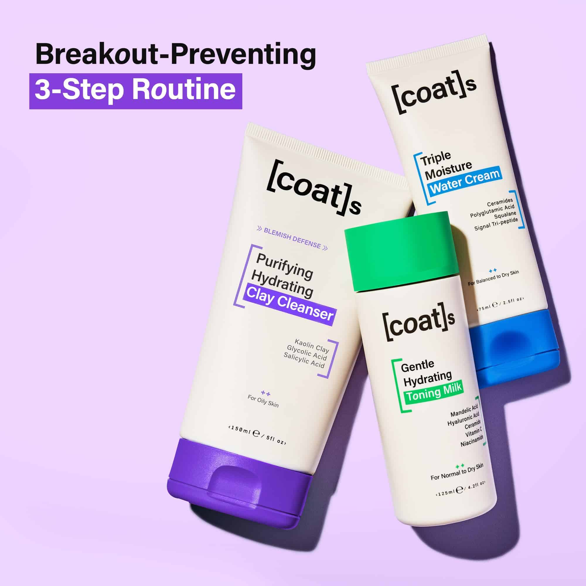 Coats Blemish Defense 3-Step Bundle - Limpiador de Arcilla, - Imagen 3