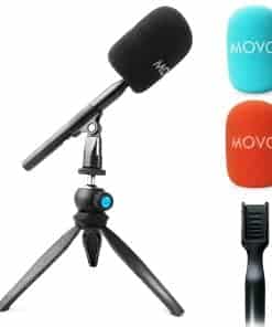 Adaptador de Micrófono Inalámbrico Movo WMX-HM con Soporte