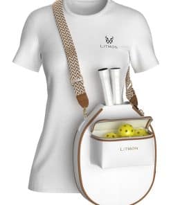 Bolso de Paleta de Pickleball LITMON de Cuero con Correa