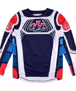 Camiseta de Moto Troy Lee Designs GP Pro Youth, Ondas Azul