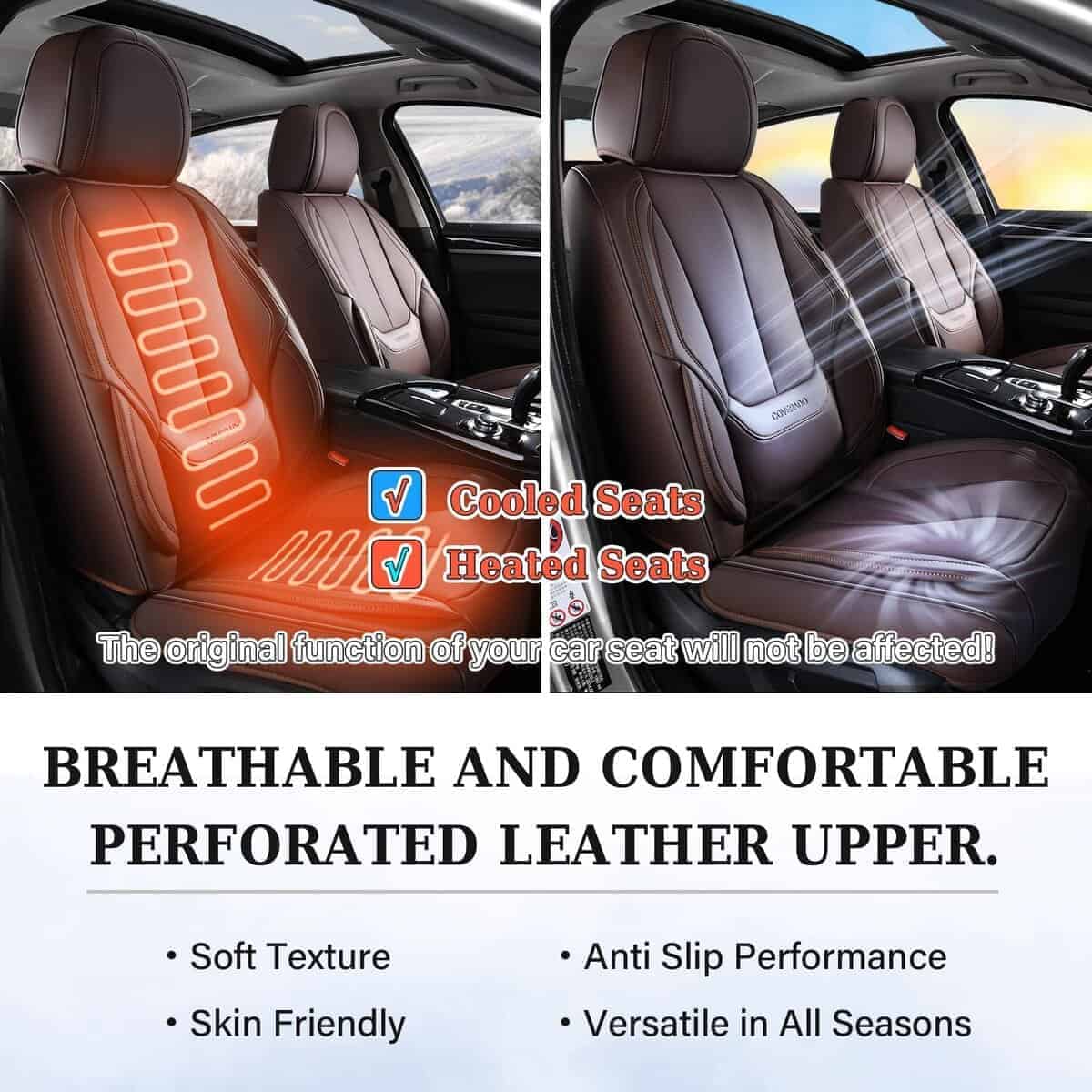 Juego completo de fundas para asientos de -Marrón - Imagen 8