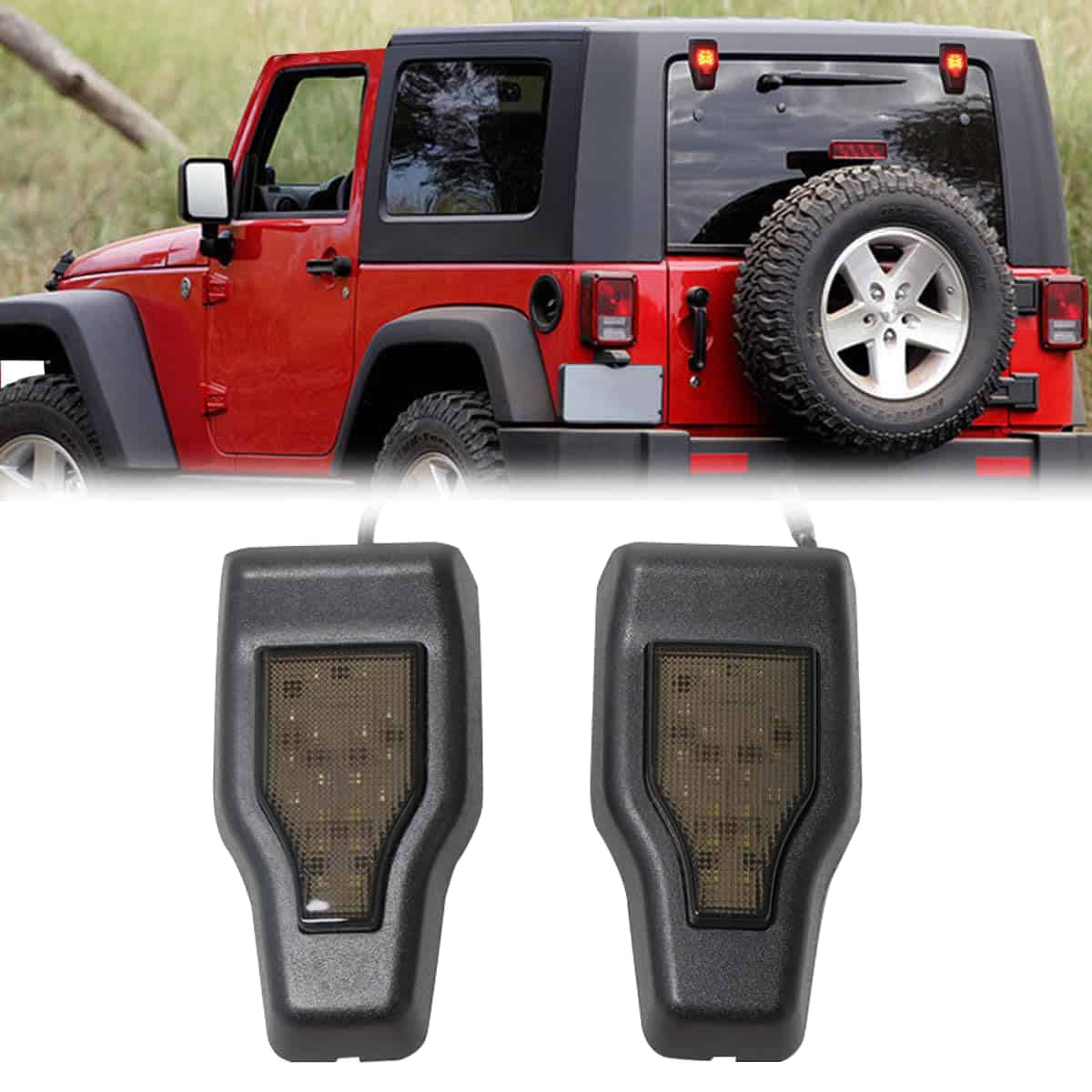 Luz de freno LED para ventana trasera de vidrio para