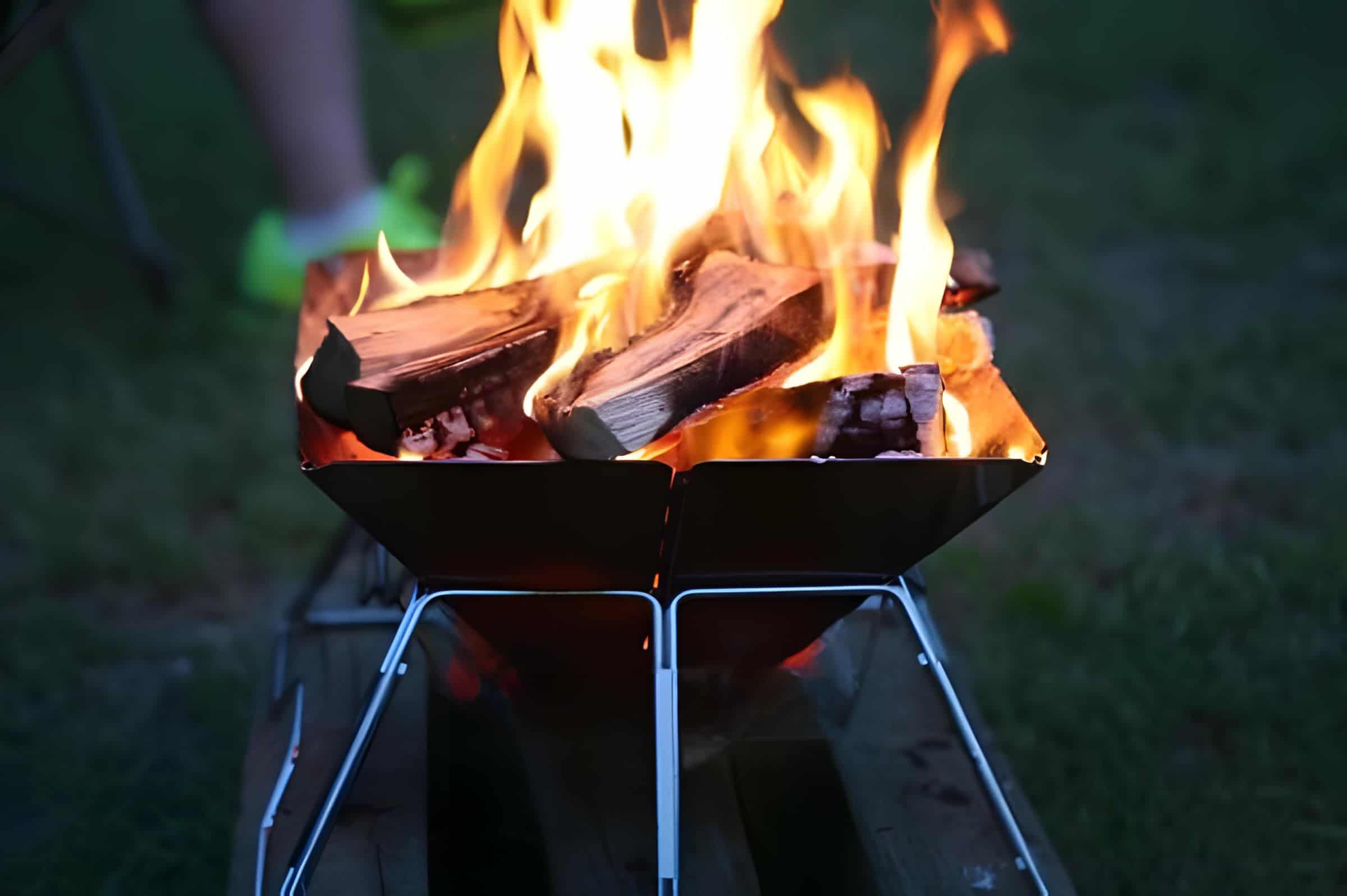 Asador de carbón portátil para camping con bolsa de - Imagen 5