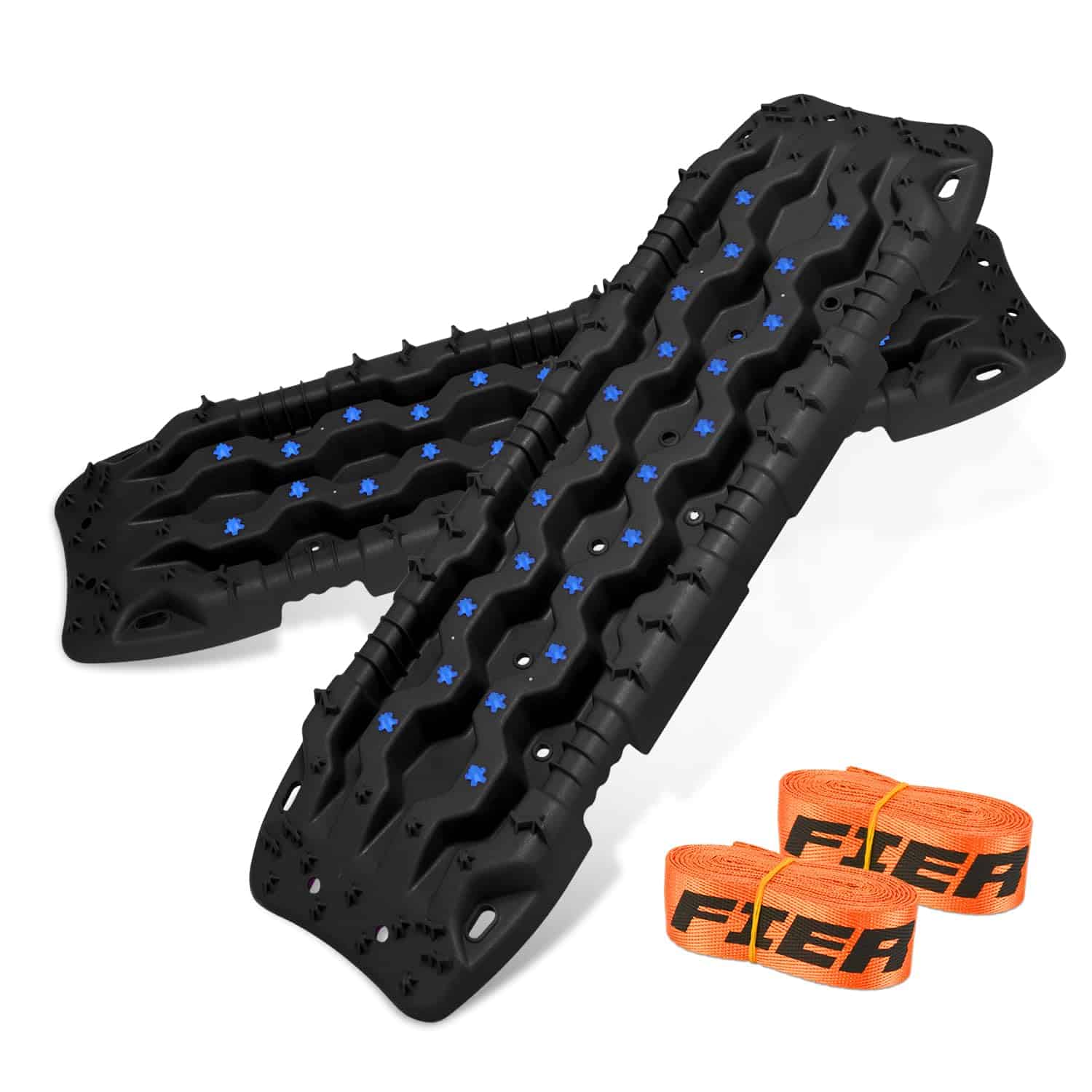 Tablas de tracción off-road grandes FIERYRED, 2 PCS Tapetes