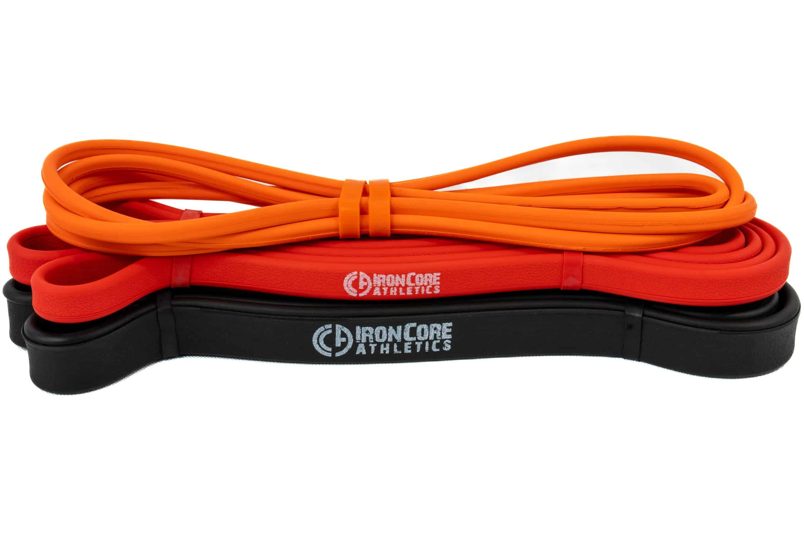 Conjunto de Bandas de Ejercicio Naranja, Roja y Negra de