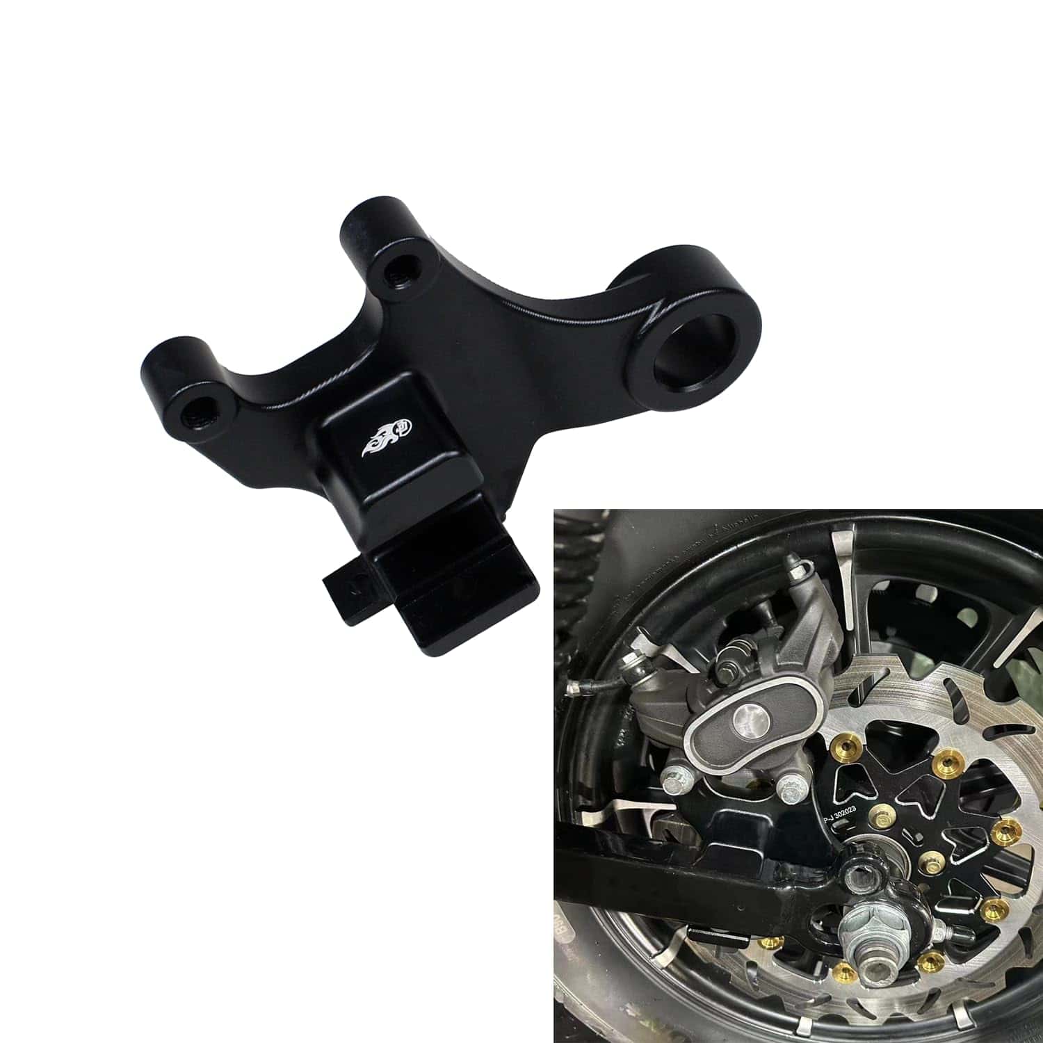 Soporte de montaje de extensión de pinza de freno trasero