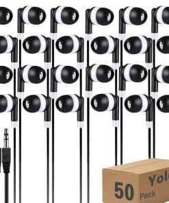 Paquete de 50 Audífonos para Niños en el Salón de Clases,