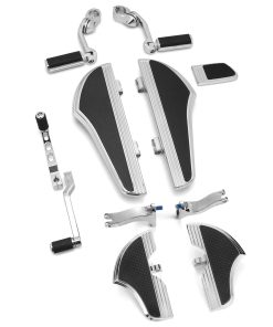 Defiance Chrome floorboards para Harley Davidson con