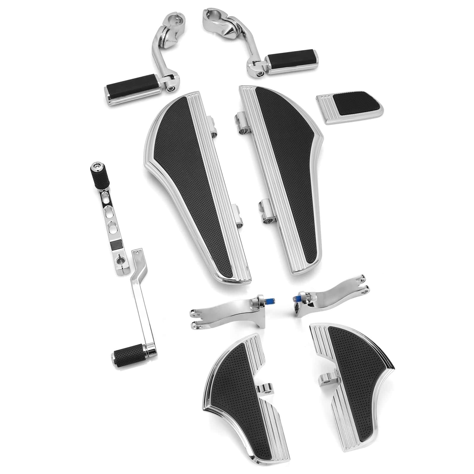 Defiance Chrome floorboards para Harley Davidson con