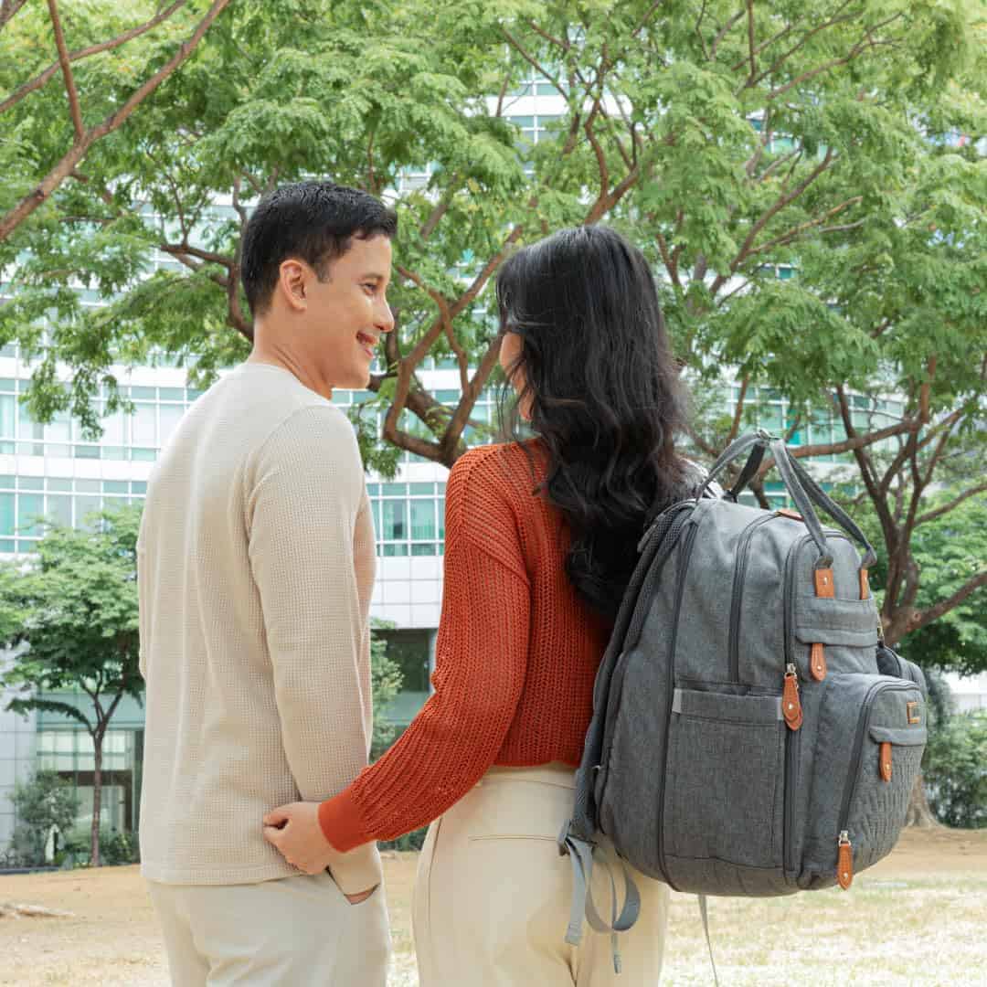 BabbleRoo Mochila de Pañales Extra Grande, -Azul Denim - Imagen 9