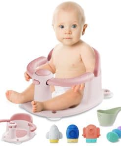 Asiento de Baño para Bebés TOSGN, Asiento de -Rosa