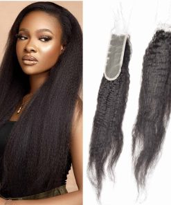 Cierre de Encaje 2x6 Brazilian Kinky Straight de Cabello